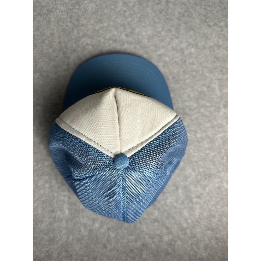 Vtg Bass Pro Shops Blue Trucker Baseball Hat Mesh Cap Outdoor Fishing SnapBack - Picture 3 of 6
